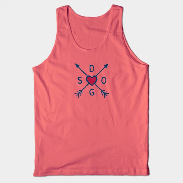 I Heart Dogs Tank Top by Aunt Choppy